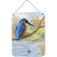 "Caroline's Treasures Kingfisher Wall or Door Hanging Prints ASA2093DS1216, 16HX12W, Multicolor"