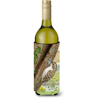 "Caroline's Treasures ASA2094LITERK Treecreeper Wine Bottle Koozie Hugger, 750 ml, Multicolor"