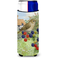 "Caroline's Treasures Garden Warbler Michelob Ultra Koozies for Slim Cans, Multicolor"