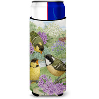 "Caroline's Treasures ASA2098MUK Coal Tits Michelob Ultra Koozies for Slim Cans, Multicolor"