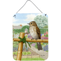 "Caroline's Treasures Spotted Flycatcher Wall or Door Hanging Prints ASA2100DS1216, 16HX12W, Multicolor"