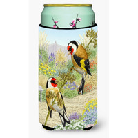 "Caroline's Treasures ASA2103TBC European Goldfinches Tall Boy Koozie Hugger, Multicolor"