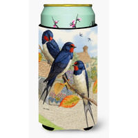 "Caroline's Treasures Barn Swallows Tall Boy Koozie Hugger, Multicolor"
