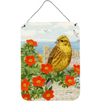 "Caroline's Treasures Yellowhammer Wall or Door Hanging Prints ASA2107DS1216, 16HX12W, Multicolor"