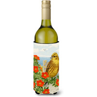 "Caroline's Treasures Yellowhammer Wine Bottle Koozie Hugger, 750 ml, Multicolor"