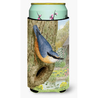 "Caroline's Treasures Red-Breasted Nuthatch Tall Boy Koozie Hugger, Multicolor"