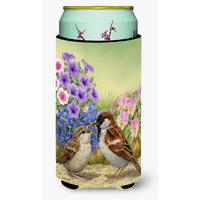 "Caroline's Treasures ASA2112TBC House Sparrows Tall Boy Koozie Hugger, Multicolor"