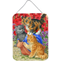 "Caroline's Treasures Kittens Wall or Door Hanging Prints ASA2118DS1216, 16HX12W, Multicolor"