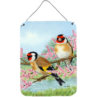 "Caroline's Treasures European Goldfinches Wall or Door Hanging Prints ASA2119DS1216, 16HX12W, Multicolor"