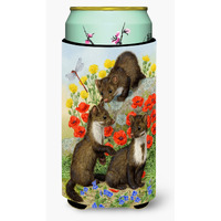 "Caroline's Treasures Stone Martins Beech Marten Tall Boy Koozie Hugger, Multicolor"