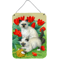 "Caroline's Treasures Birman Kittens Wall or Door Hanging Prints ASA2125DS1216, 16HX12W, Multicolor"