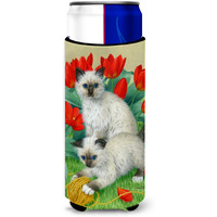 "Caroline's Treasures Birman Kittens Michelob Ultra Koozies for Slim Cans, Multicolor"