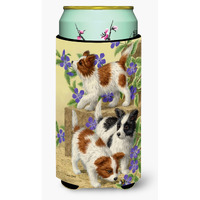 "Caroline's Treasures Papillon Pups Tall Boy Koozie Hugger, Multicolor"