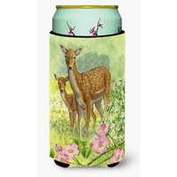 "Caroline's Treasures Fallow Deer and Calf Tall Boy Koozie Hugger, Multicolor"