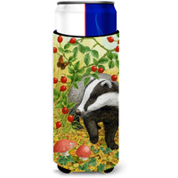 "Caroline's Treasures Badger Michelob Ultra Koozies for Slim Cans, Multicolor"