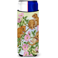"Caroline's Treasures ASA2136MUK Dormice Dormouse Michelob Ultra Koozies for Slim Cans, Multicolor"