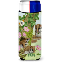 "Caroline's Treasures ASA2139MUK Dormice Dormouse Michelob Ultra Koozies for Slim Cans, Multicolor"