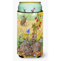 "Caroline's Treasures Leverets and Rabbit Tall Boy Koozie Hugger, Multicolor"
