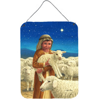 "Caroline's Treasures Shepherd and his sheep Wall or Door Hanging Prints ASA2141DS1216, 16HX12W, Multicolor"