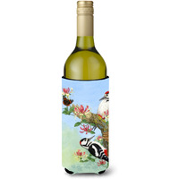 "Caroline's Treasures Woodpeckers Wine Bottle Koozie Hugger, 750 ml, Multicolor"