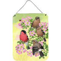 "Caroline's Treasures Eurasian Bullfinches Wall or Door Hanging Prints ASA2154DS1216, 16HX12W, Multicolor"