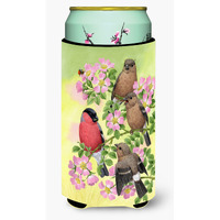 "Caroline's Treasures ASA2154TBC Eurasian Bullfinches Tall Boy Koozie Hugger, Multicolor"