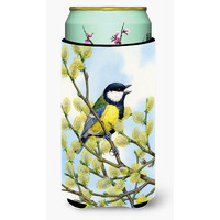 "Caroline's Treasures Eurasian Blue Tit On A Branch Tall Boy Koozie Hugger, Multicolor"