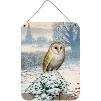 "Caroline's Treasures Barn Owl Wall or Door Hanging Prints ASA2157DS1216, 16HX12W, Multicolor"
