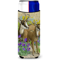 "Caroline's Treasures Chamois Michelob Ultra Koozies for Slim Cans, Multicolor"