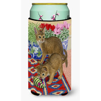 "Caroline's Treasures Abyssinian Kitten Tall Boy Koozie Hugger, Multicolor"