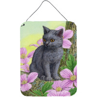 "Caroline's Treasures Chartruex Kitten Wall or Door Hanging Prints ASA2165DS1216, 16HX12W, Multicolor"