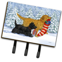 "Caroline's Treasures ASA2171TH68 Golden Retriever Keep Up There, Scottie! Leash or Key Holder, Large, Multicolor"
