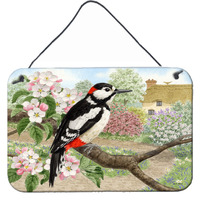 "Caroline's Treasures Woodpecker Wall or Door Hanging Prints ASA2175DS812, 8HX12W, Multicolor"