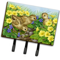"Caroline's Treasures ASA2177TH68 Pheasant Chicks Leash or Key Holder, Large, Multicolor"