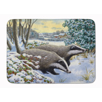 "Caroline's Treasures Winter Badgers Floor Mat, 19"" x 27"", Multicolor"