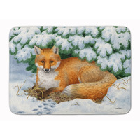 "Caroline's Treasures Winter Fox Floor Mat, 19"" x 27"", Multicolor"
