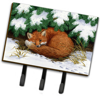 "Caroline's Treasures ASA2185TH68 Naptime Fox Leash or Key Holder, Large, Multicolor"