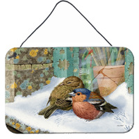 "Caroline's Treasures Chaffinches Wall or Door Hanging Prints ASA2194DS812, 8HX12W, Multicolor"