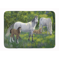 "Caroline's Treasures Group of Horses Floor Mat, 19"" x 27"", Multicolor"
