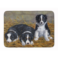 "Caroline's Treasures Border Collie Puppies Floor Mat, 19"" x 27"", Multicolor"