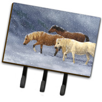"Caroline's Treasures ASA2197TH68 Seeking Shelter Horses Leash or Key Holder, Large, Multicolor"