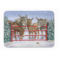 "Caroline's Treasures Donkeys and Robin Floor Mat, 19"" x 27"", Multicolor"