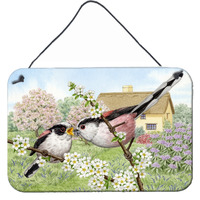 "Caroline's Treasures Long Tailed Tits Wall or Door Hanging Prints ASA2200DS812, 8HX12W, Multicolor"