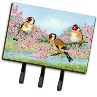 "Caroline's Treasures ASA2202TH68 European Goldfinch Leash or Key Holder, Large, Multicolor"