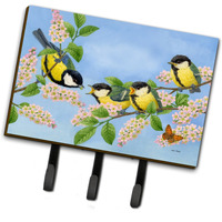"Caroline's Treasures ASA2203TH68 Great Tit Family of Birds Leash or Key Holder, Large, Multicolor"