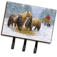 "Caroline's Treasures ASA2206TH68 Shetland Ponies Leash or Key Holder, Large, Multicolor"