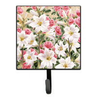 "Caroline's Treasures Lilies and Roses by Sarah Adams Leash or Key Holder ASAD0115SH4, Small, Multicolor"