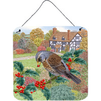 "Caroline's Treasures Fieldfare by Sarah Adams Wall or Door Hanging Prints ASAD0678DS66, 6HX6W, Multicolor"