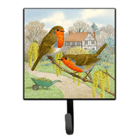 "Caroline's Treasures European Robin by Sarah Adams Leash or Key Holder ASAD0684SH4, Small, Multicolor"