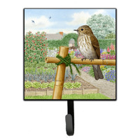 "Caroline's Treasures Spotted Flycatcher by Sarah Adams Leash or Key Holder ASAD0688SH4, Small, Multicolor"